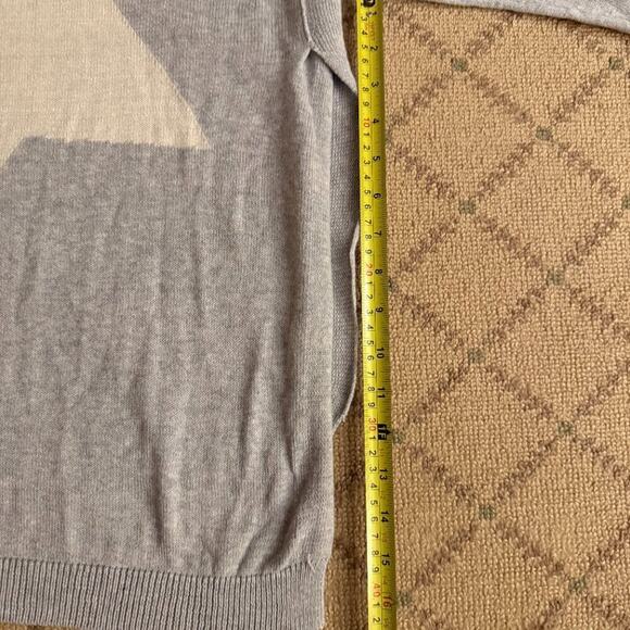 360 Sweater Gray crew neck with white star on back S - Picture 7 of 10